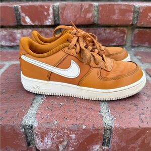 Nike Burnt Orange Sneakers with White Logo